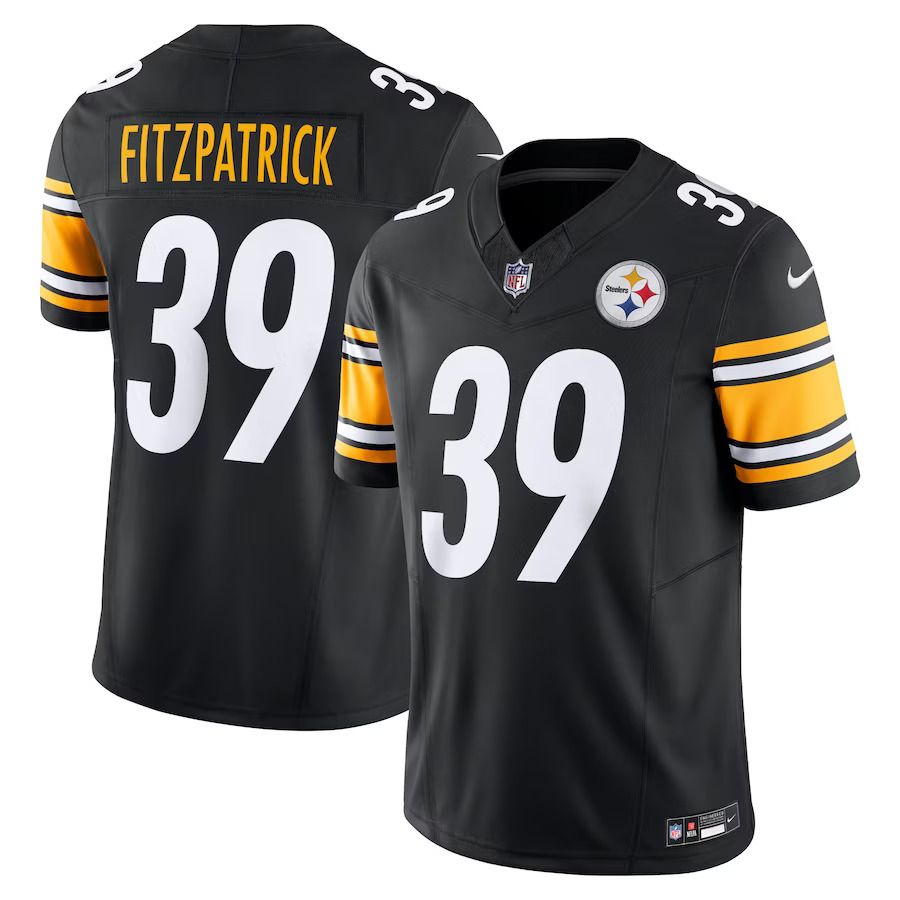 Men Pittsburgh Steelers 39 Minkah Fitzpatrick Nike Black Vapor F.U.S.E. Limited NFL Jersey